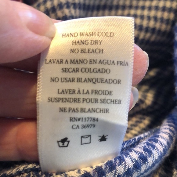 Rails Tencel/Rayon Blend Blue and Pink Plaid Long Sleeve Button Down Size S/P - Picture 14 of 16